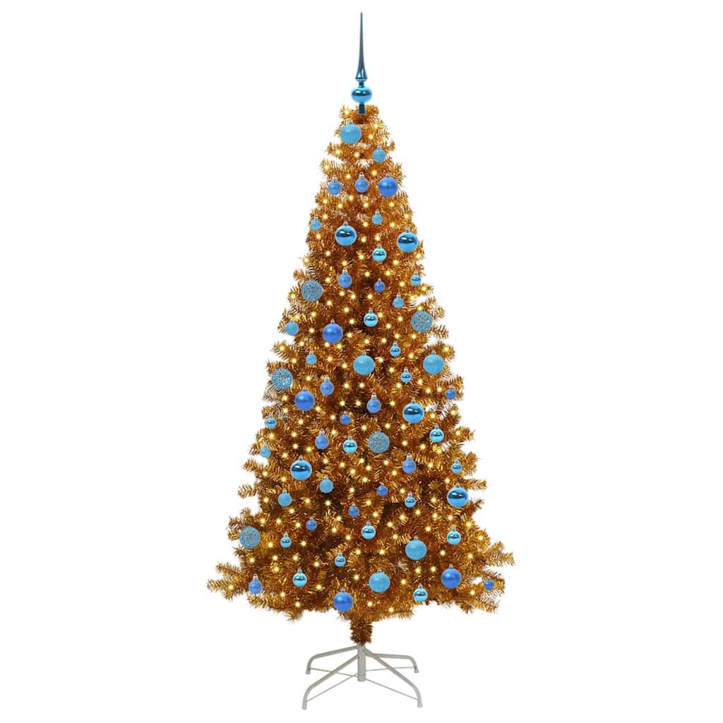 Kerstboom met 300 LED met standaard Goud 180 cm PET is nu te koop bij PeponiXL, paradijselijk wonen!