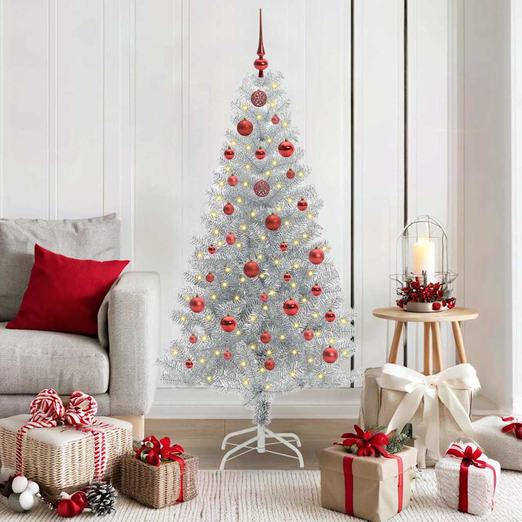 Kerstboom met 150 LED met standaard Zilver 150 cm PET is nu te koop bij PeponiXL, paradijselijk wonen!