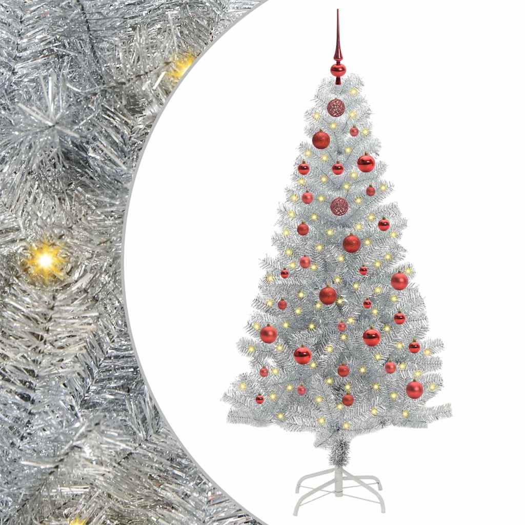 Kerstboom met 150 LED met standaard Zilver 150 cm PET is nu te koop bij PeponiXL, paradijselijk wonen!