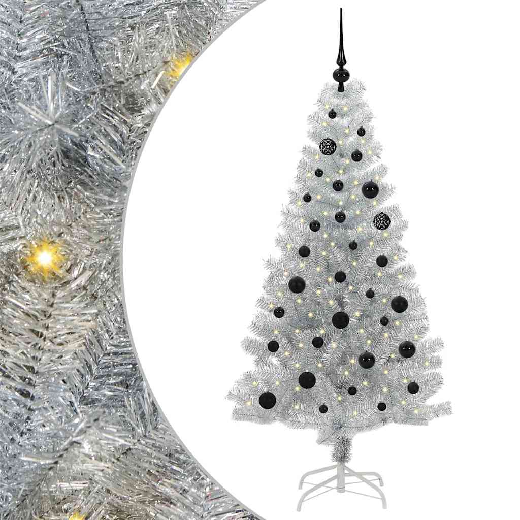 Kerstboom met 150 LED met standaard Zilver 150 cm PET is nu te koop bij PeponiXL, paradijselijk wonen!