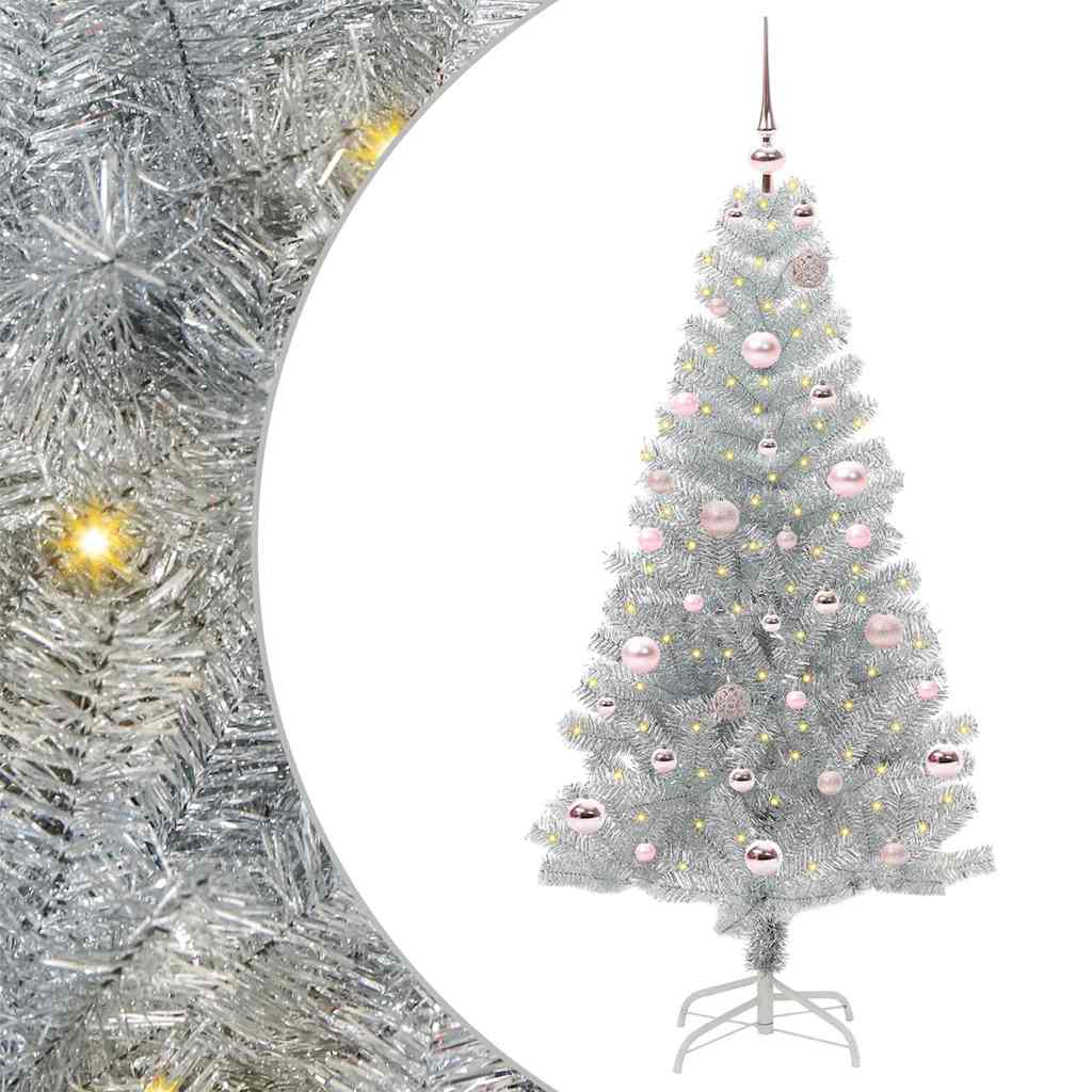 Kerstboom met 150 LED met standaard Zilver 150 cm PET is nu te koop bij PeponiXL, paradijselijk wonen!