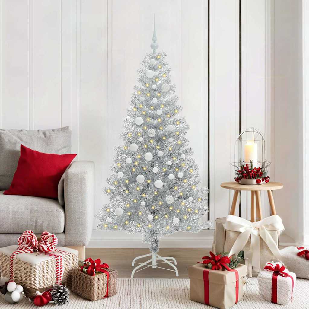 Kerstboom met 150 LED met standaard Zilver 150 cm PET is nu te koop bij PeponiXL, paradijselijk wonen!