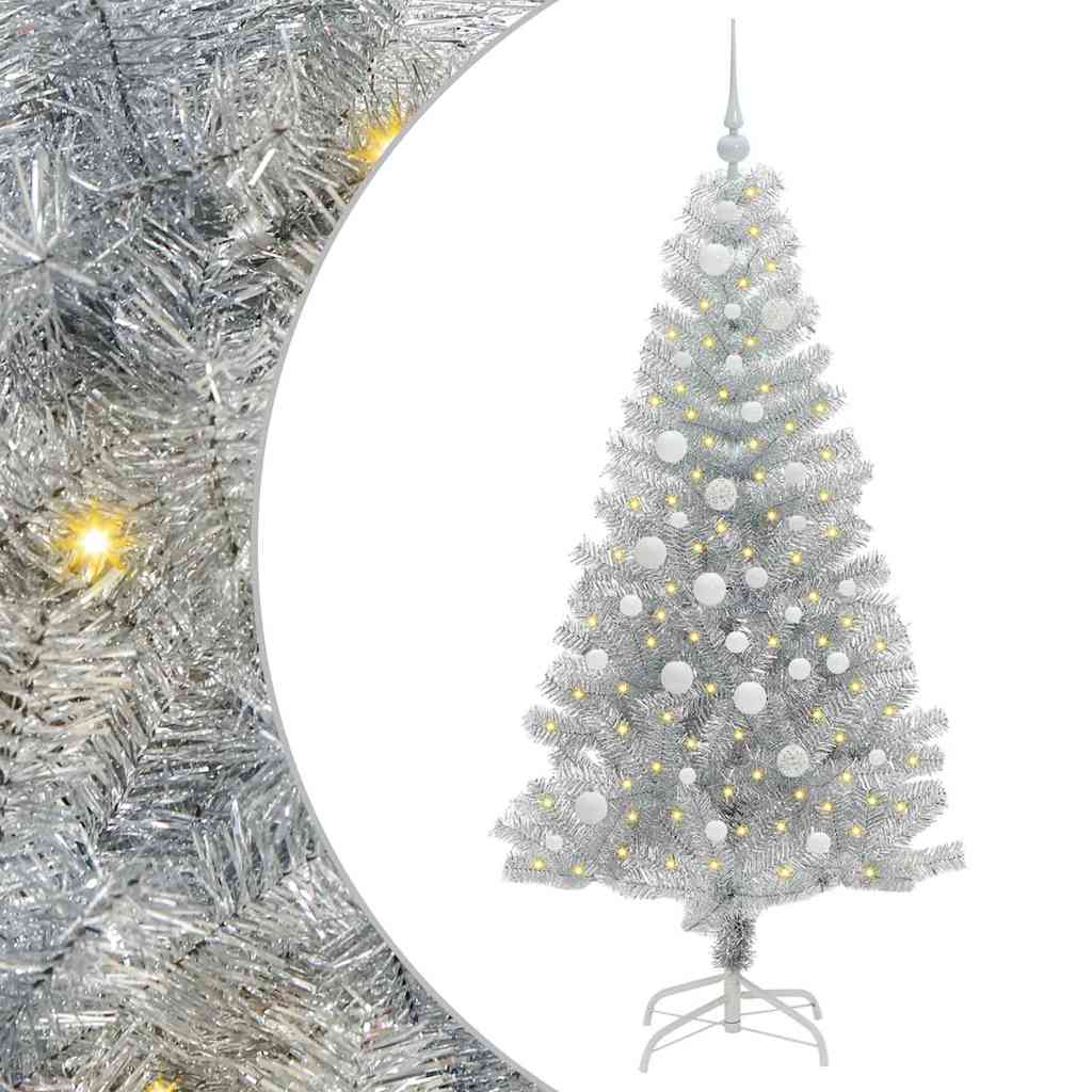 Kerstboom met 150 LED met standaard Zilver 150 cm PET is nu te koop bij PeponiXL, paradijselijk wonen!