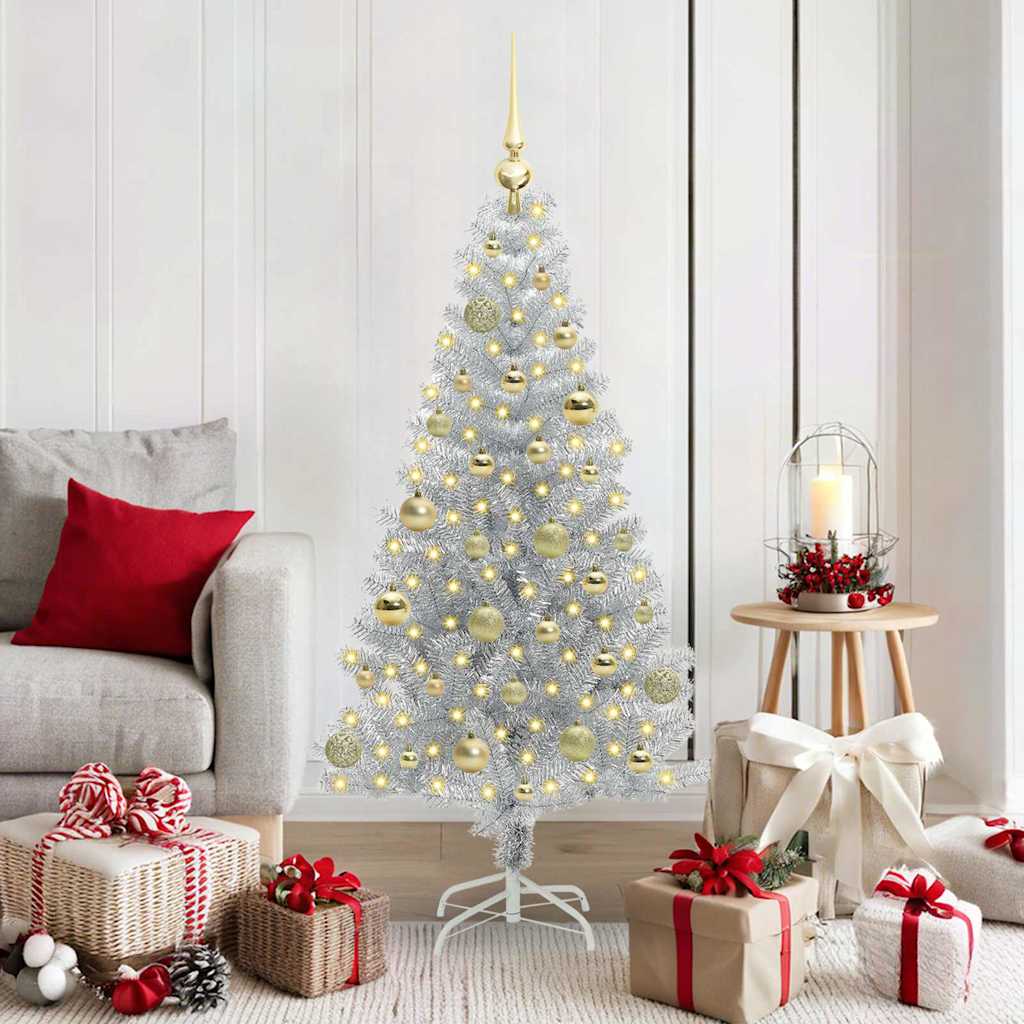 Kerstboom met 150 LED met standaard Zilver 150 cm PET is nu te koop bij PeponiXL, paradijselijk wonen!