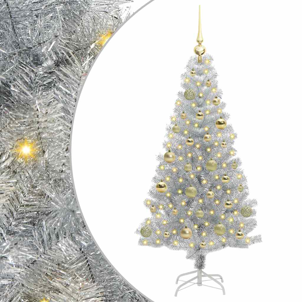 Kerstboom met 150 LED met standaard Zilver 150 cm PET is nu te koop bij PeponiXL, paradijselijk wonen!