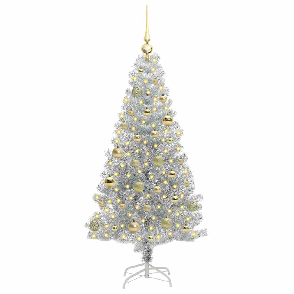 Kerstboom met 150 LED met standaard Zilver 150 cm PET is nu te koop bij PeponiXL, paradijselijk wonen!
