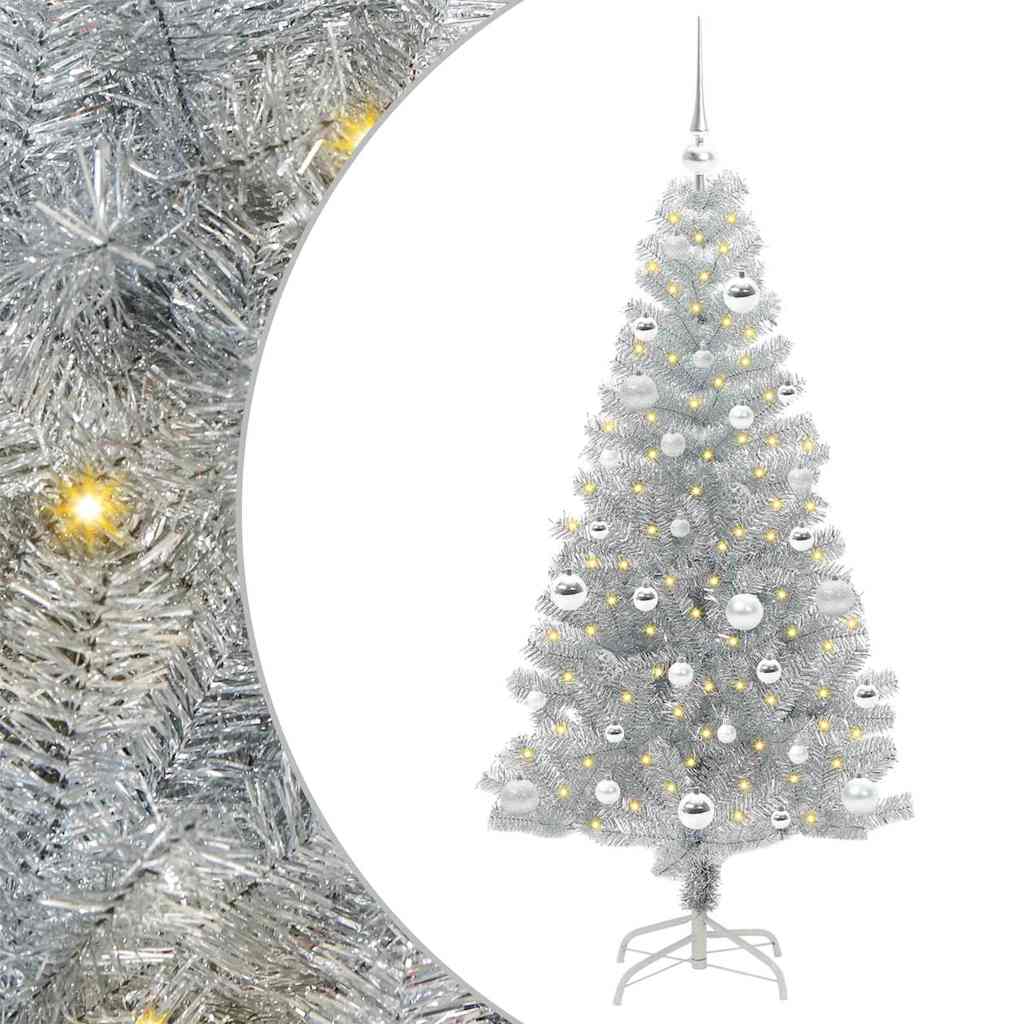 Kerstboom met 150 LED met standaard Zilver 150 cm PET is nu te koop bij PeponiXL, paradijselijk wonen!
