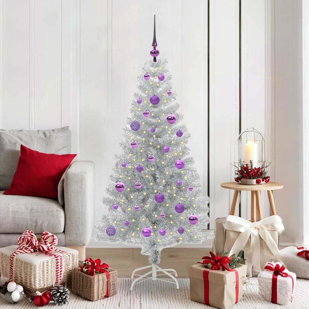 Kerstboom met 150 LED met standaard Zilver 150 cm PET is nu te koop bij PeponiXL, paradijselijk wonen!