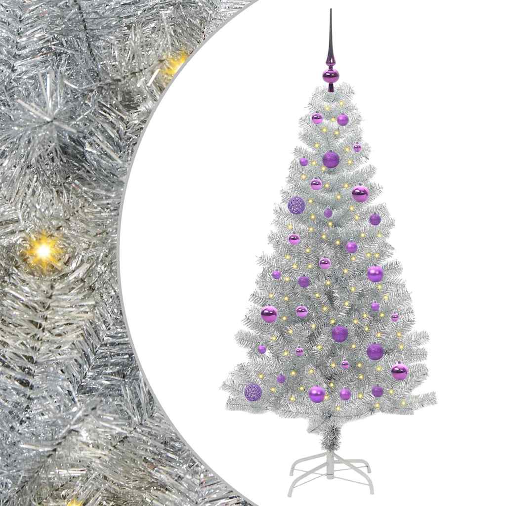 Kerstboom met 150 LED met standaard Zilver 150 cm PET is nu te koop bij PeponiXL, paradijselijk wonen!