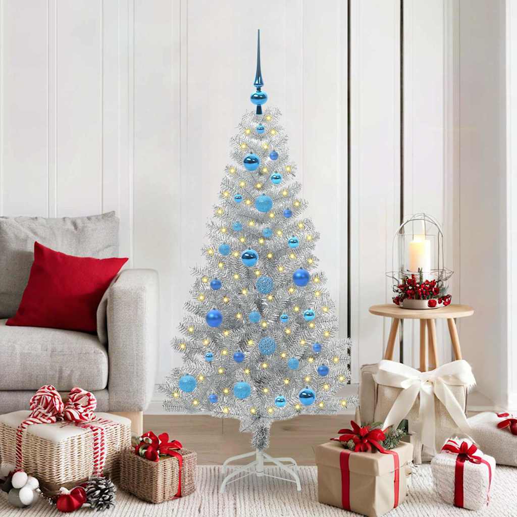 Kerstboom met 150 LED met standaard Zilver 150 cm PET is nu te koop bij PeponiXL, paradijselijk wonen!