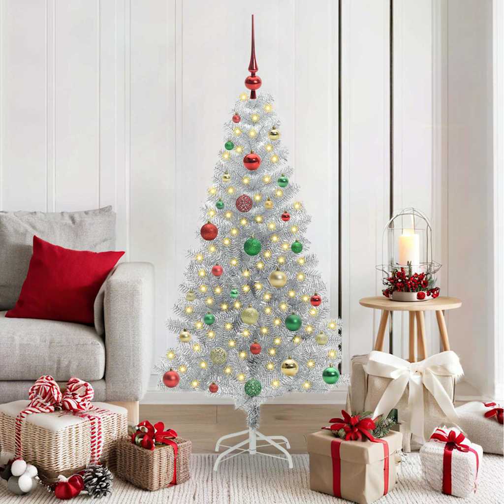 Kerstboom met 150 LED met standaard Zilver 150 cm PET is nu te koop bij PeponiXL, paradijselijk wonen!
