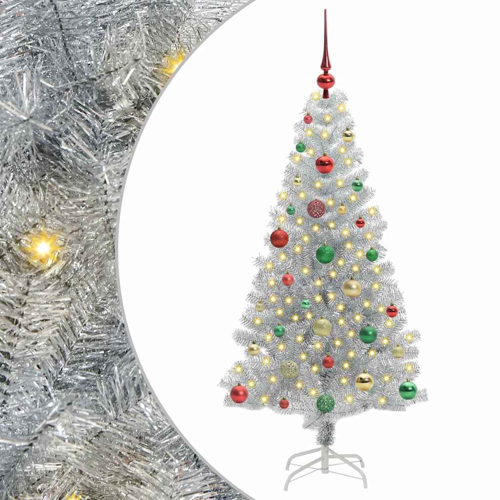 Kerstboom met 150 LED met standaard Zilver 150 cm PET is nu te koop bij PeponiXL, paradijselijk wonen!