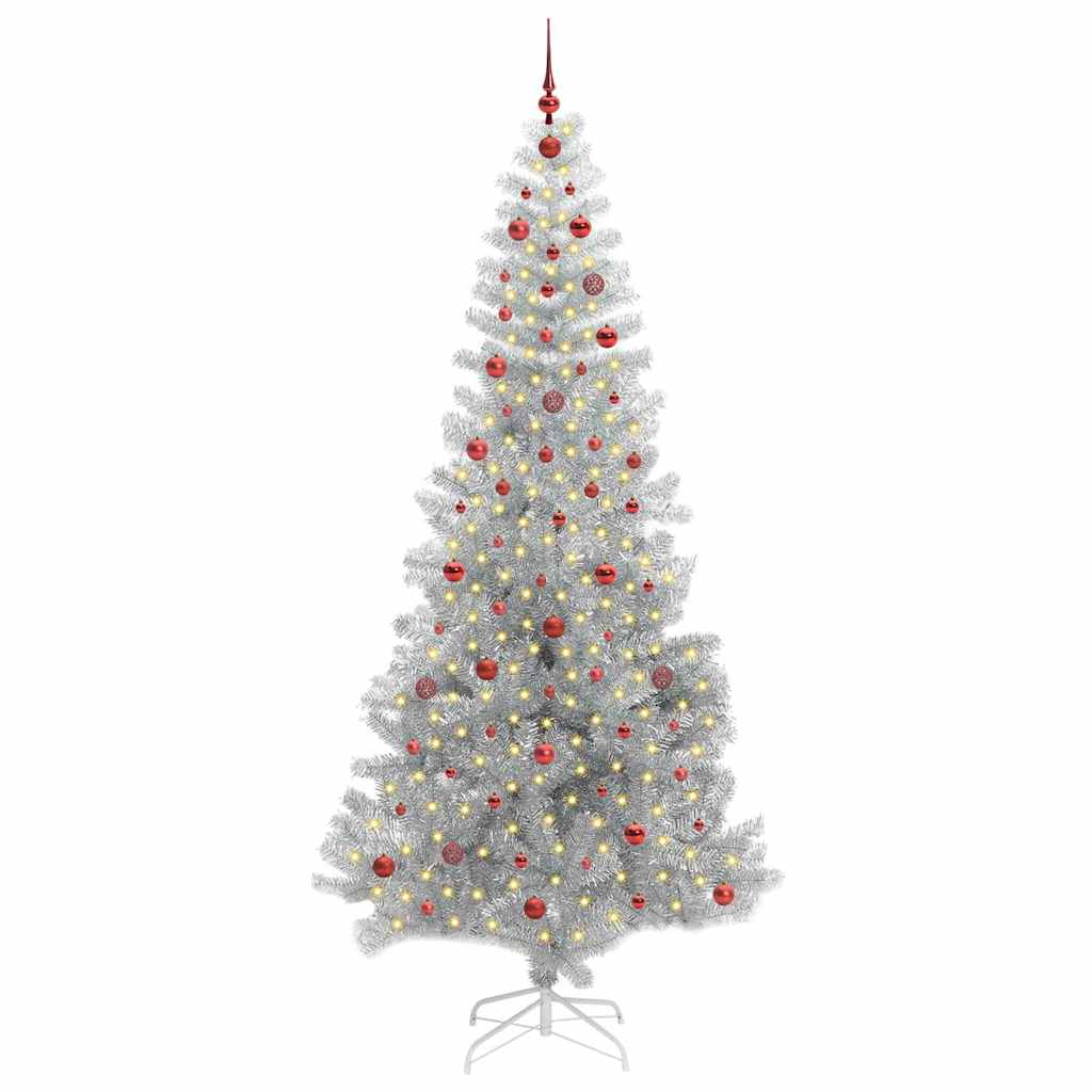 Kerstboom met 300 LED met standaard Zilver 240 cm PET is nu te koop bij PeponiXL, paradijselijk wonen!