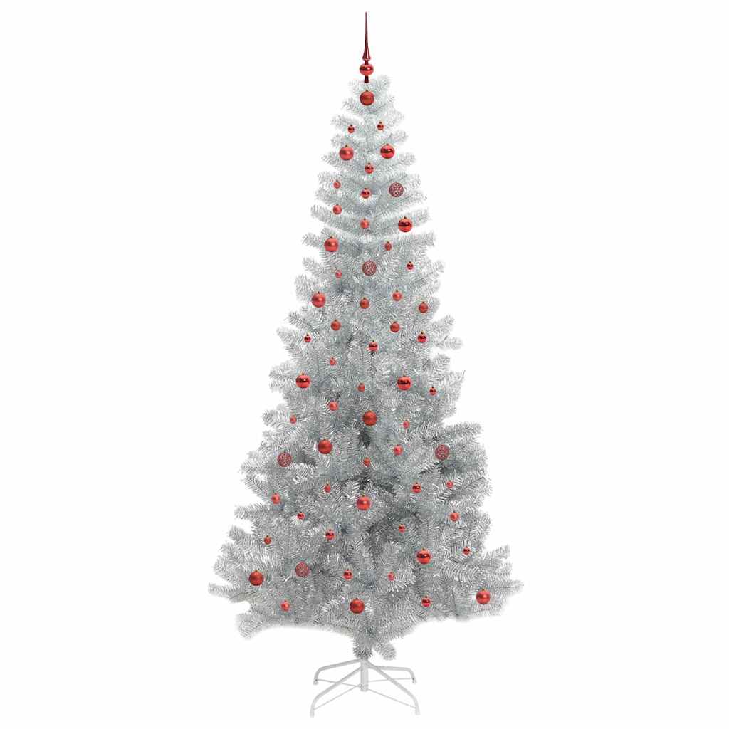 Kerstboom met 300 LED met standaard Zilver 240 cm PET is nu te koop bij PeponiXL, paradijselijk wonen!