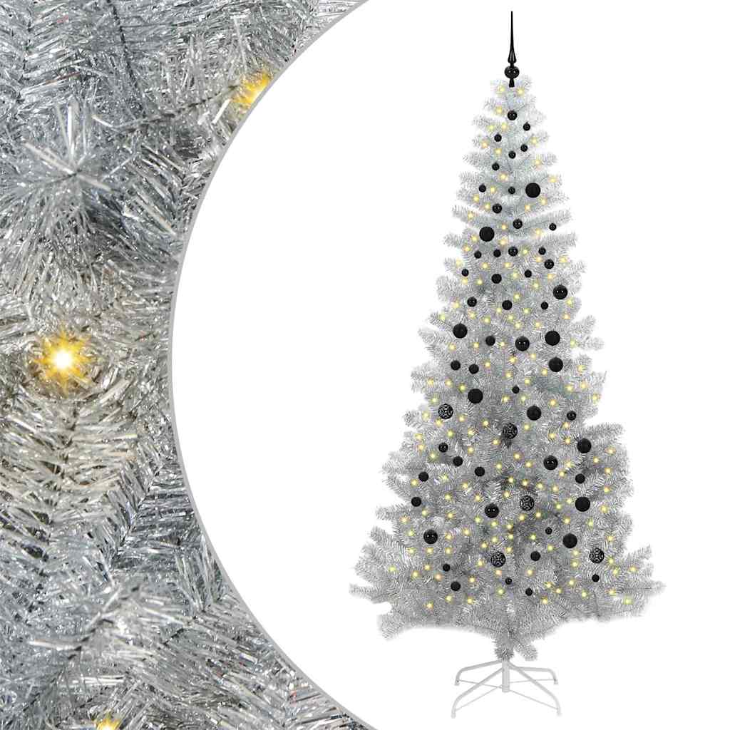 Kerstboom met 300 LED met standaard Zilver 240 cm PET is nu te koop bij PeponiXL, paradijselijk wonen!