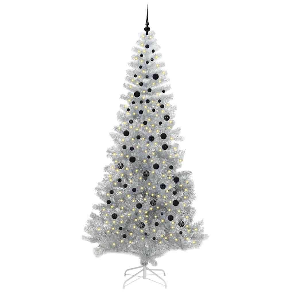Kerstboom met 300 LED met standaard Zilver 240 cm PET is nu te koop bij PeponiXL, paradijselijk wonen!