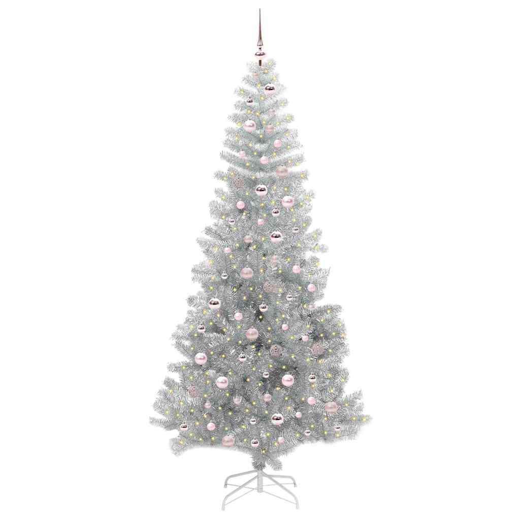 Kerstboom met 300 LED met standaard Zilver 240 cm PET is nu te koop bij PeponiXL, paradijselijk wonen!