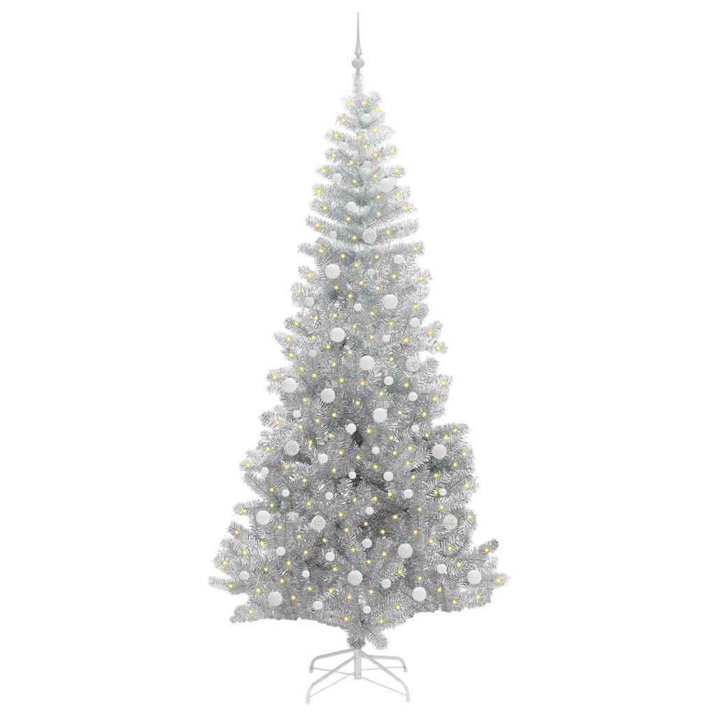 Kerstboom met 300 LED met standaard Zilver 240 cm PET is nu te koop bij PeponiXL, paradijselijk wonen!