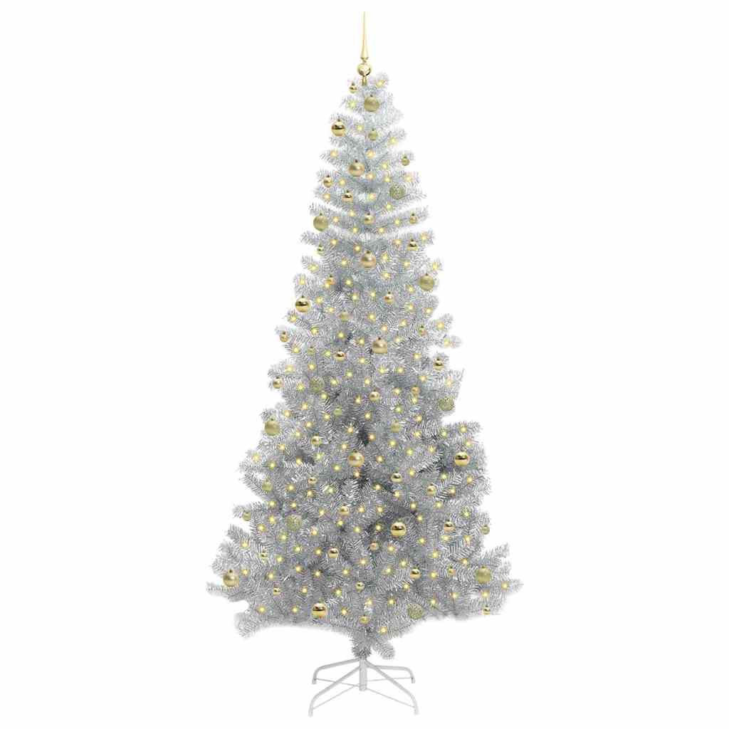 Kerstboom met 300 LED met standaard Zilver 240 cm PET is nu te koop bij PeponiXL, paradijselijk wonen!