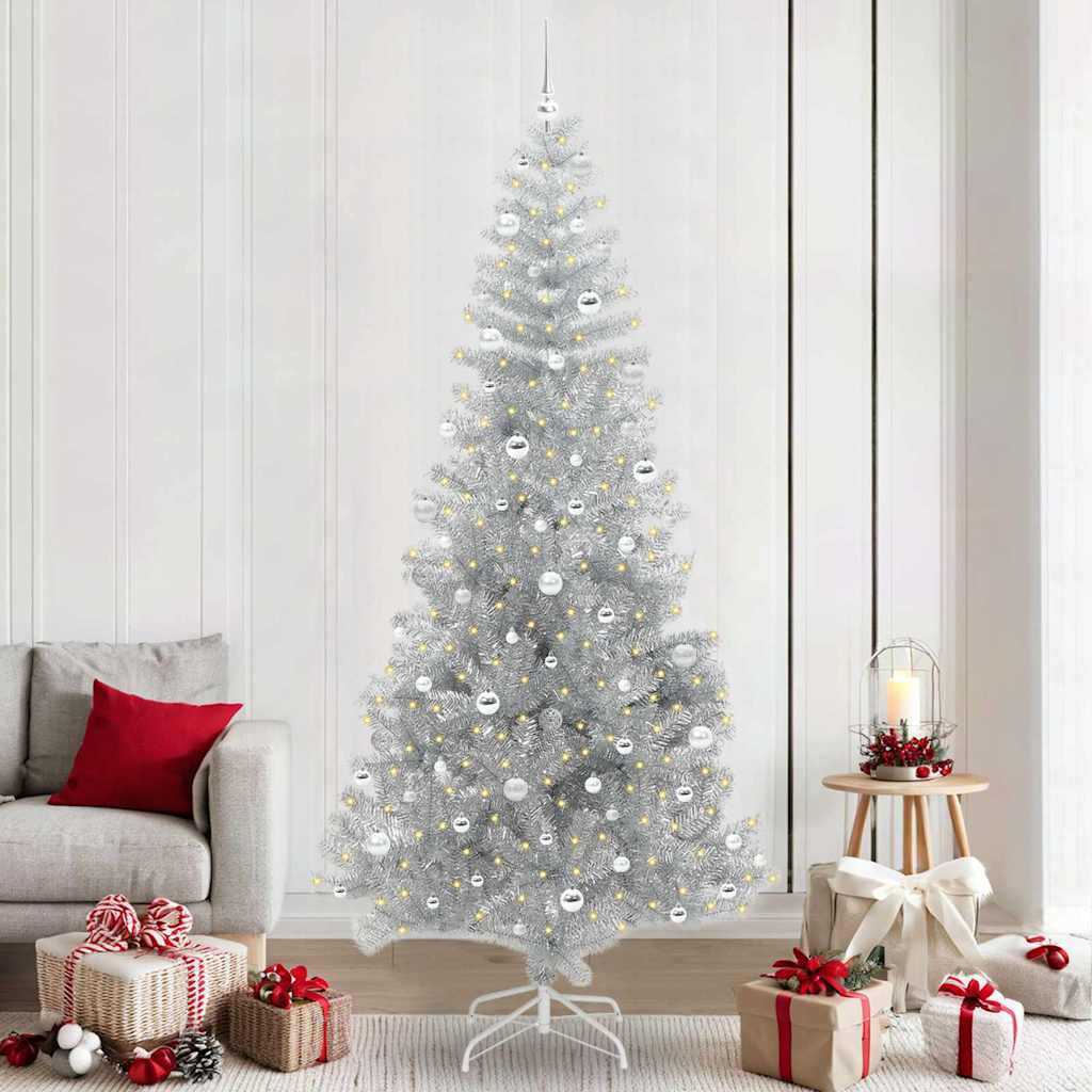 Kerstboom met 300 LED met standaard Zilver 240 cm PET is nu te koop bij PeponiXL, paradijselijk wonen!
