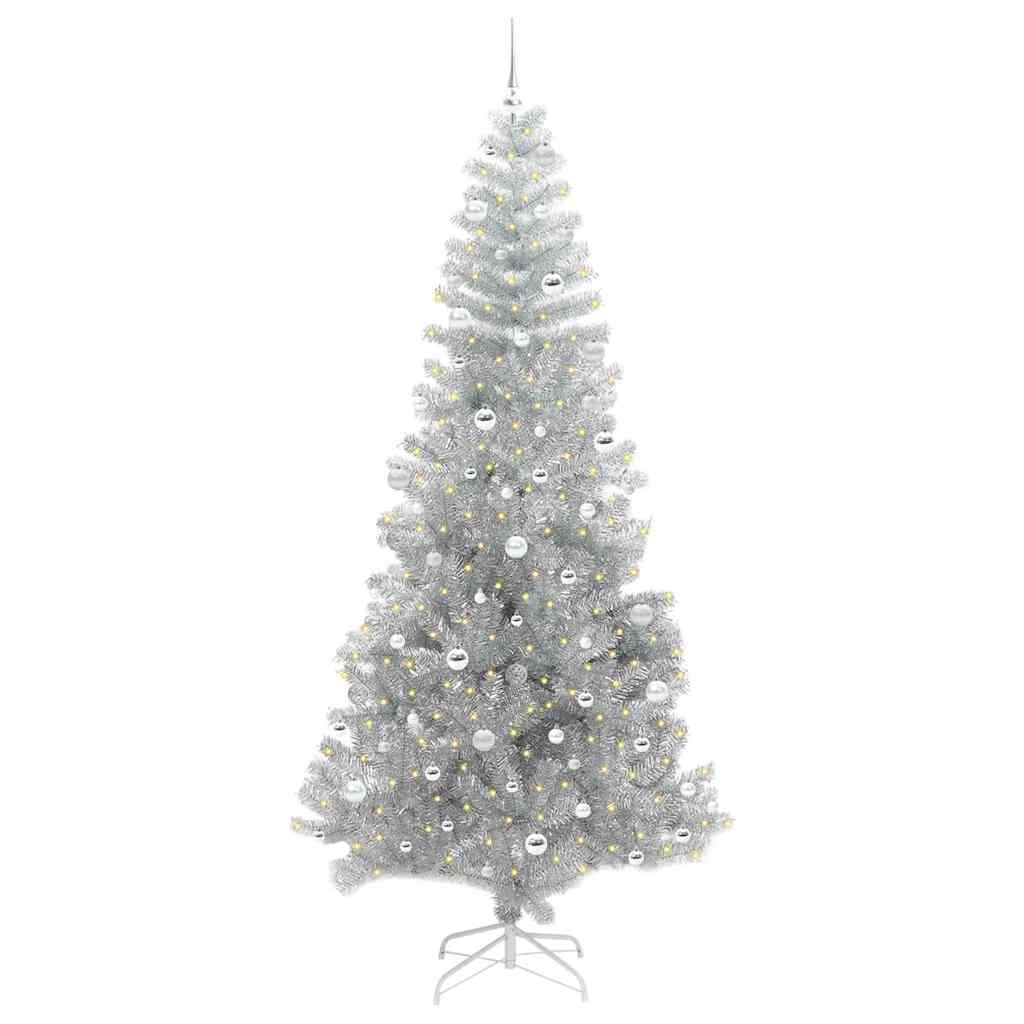 Kerstboom met 300 LED met standaard Zilver 240 cm PET is nu te koop bij PeponiXL, paradijselijk wonen!