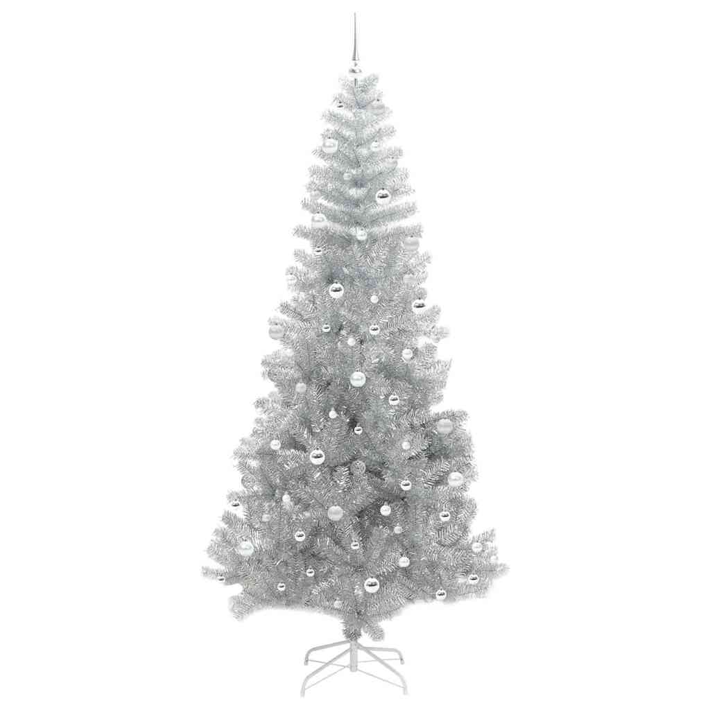Kerstboom met 300 LED met standaard Zilver 240 cm PET is nu te koop bij PeponiXL, paradijselijk wonen!