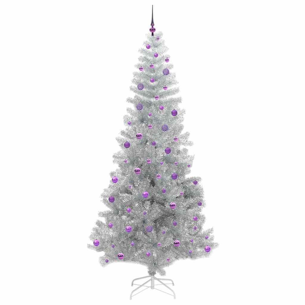 Kerstboom met 300 LED met standaard Zilver 240 cm PET is nu te koop bij PeponiXL, paradijselijk wonen!