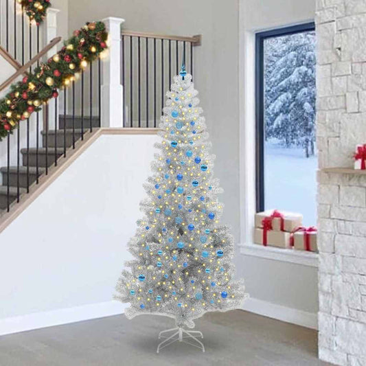 Kerstboom met 300 LED met standaard Zilver 240 cm PET is nu te koop bij PeponiXL, paradijselijk wonen!