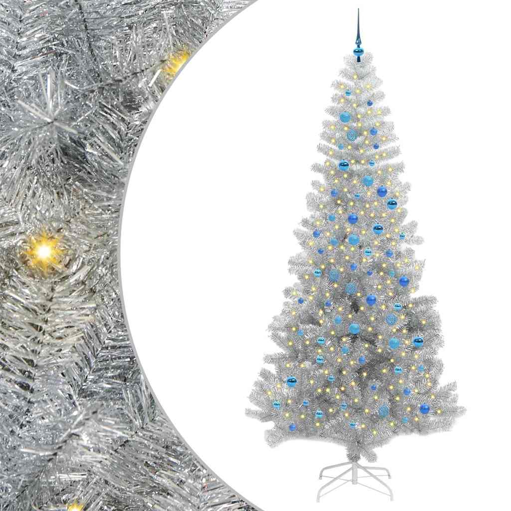 Kerstboom met 300 LED met standaard Zilver 240 cm PET is nu te koop bij PeponiXL, paradijselijk wonen!