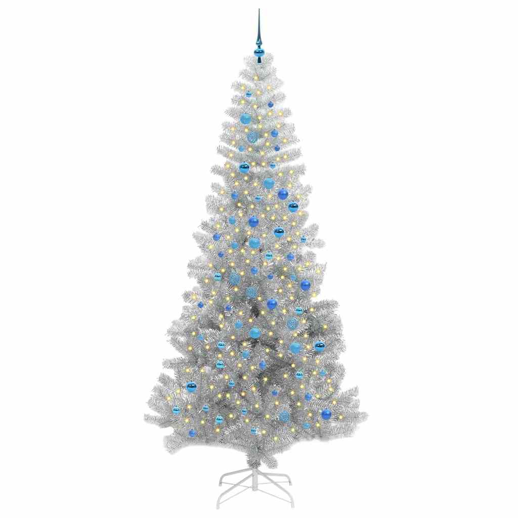 Kerstboom met 300 LED met standaard Zilver 240 cm PET is nu te koop bij PeponiXL, paradijselijk wonen!