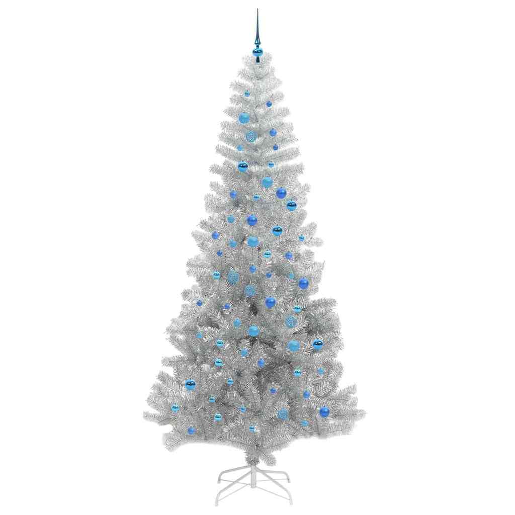 Kerstboom met 300 LED met standaard Zilver 240 cm PET is nu te koop bij PeponiXL, paradijselijk wonen!