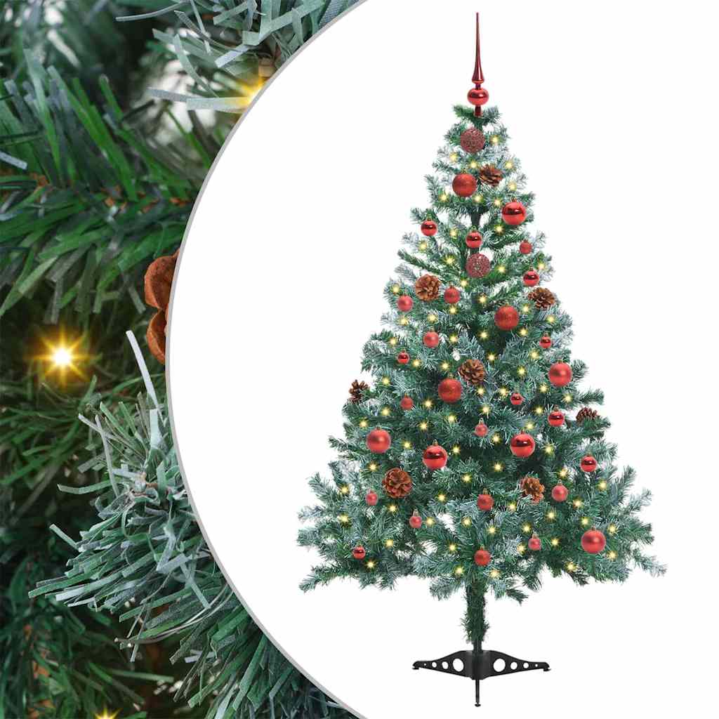 Kunstkerstboom met 150 LED Groen 150 cm PVC en Staal is nu te koop bij PeponiXL, paradijselijk wonen!