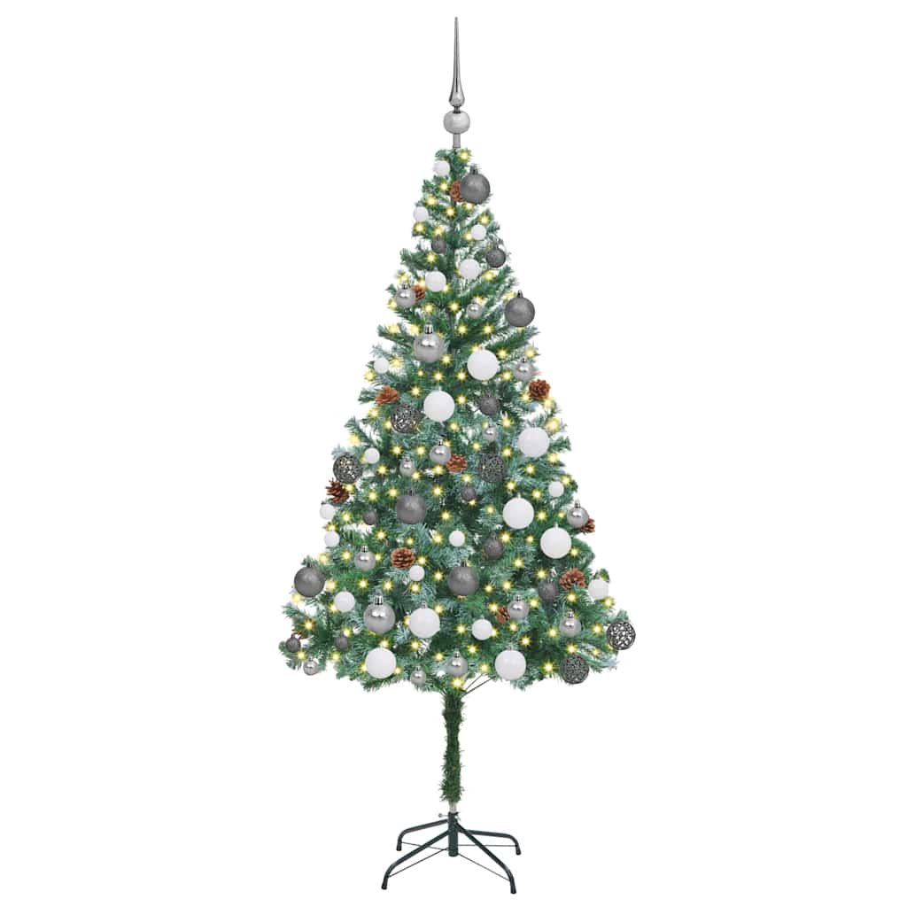 Kunstkerstboom met 300 LED Groen 180 cm PVC en Staal is nu te koop bij PeponiXL, paradijselijk wonen!
