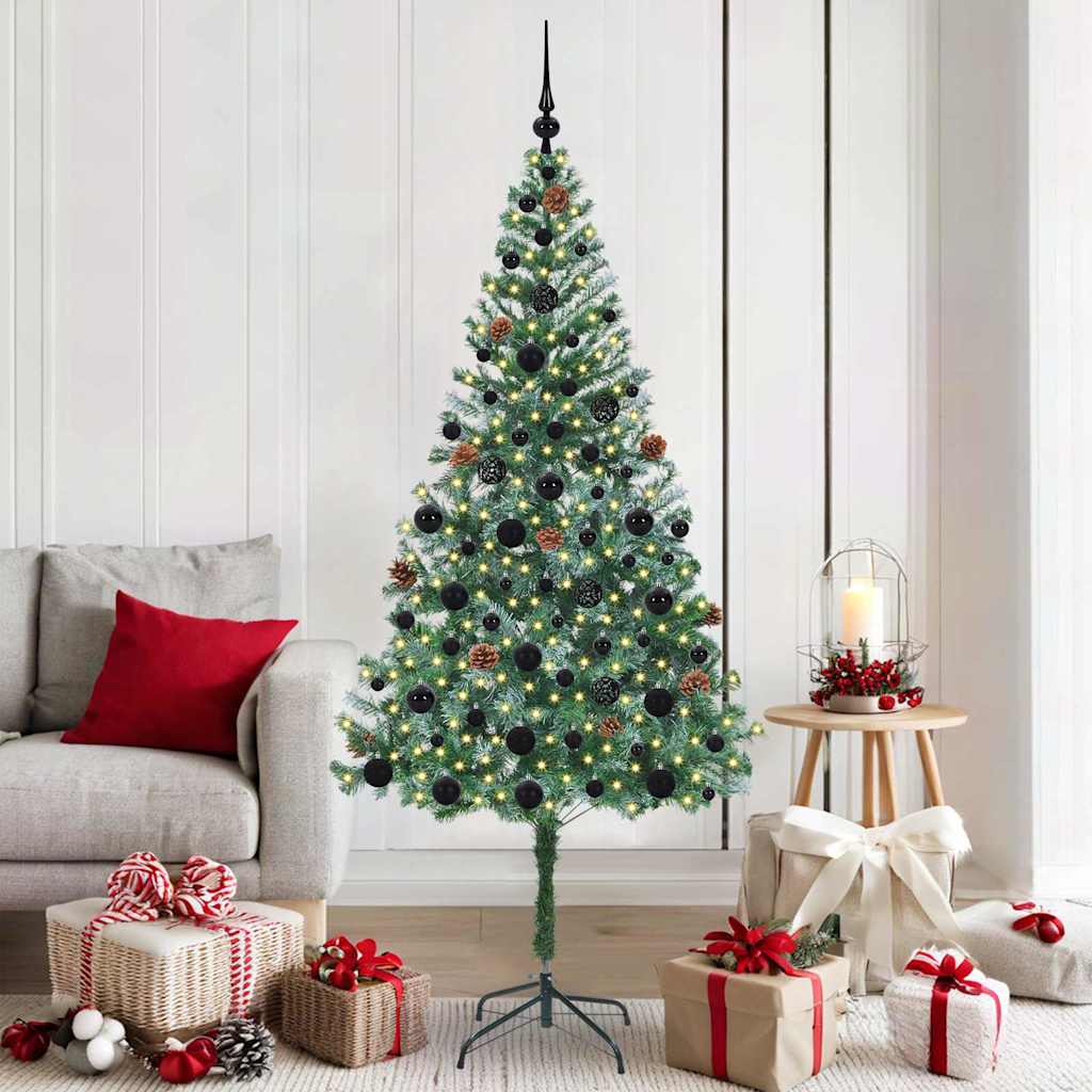 Kunstkerstboom met 300 LED Groen 180 cm PVC en Staal is nu te koop bij PeponiXL, paradijselijk wonen!