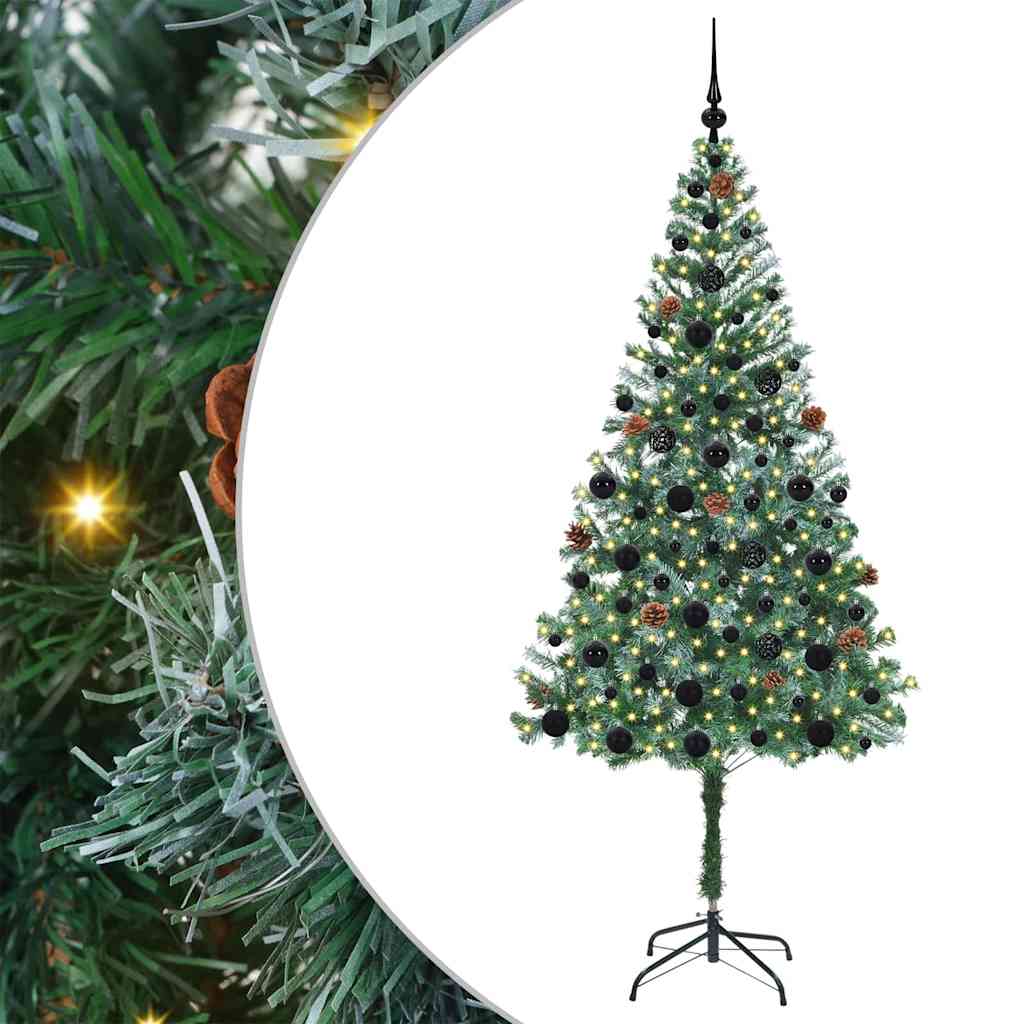 Kunstkerstboom met 300 LED Groen 180 cm PVC en Staal is nu te koop bij PeponiXL, paradijselijk wonen!