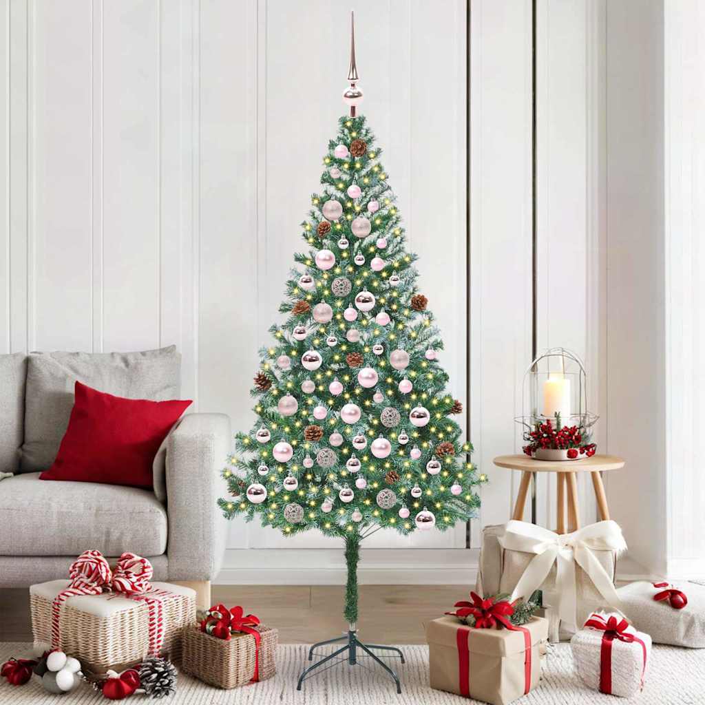 Kunstkerstboom met 300 LED Groen 180 cm PVC en Staal is nu te koop bij PeponiXL, paradijselijk wonen!