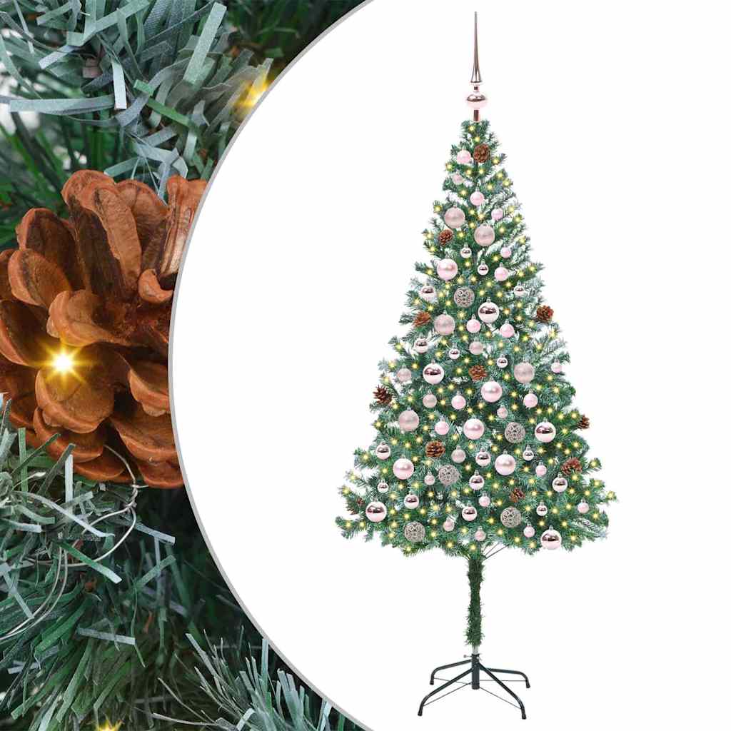 Kunstkerstboom met 300 LED Groen 180 cm PVC en Staal is nu te koop bij PeponiXL, paradijselijk wonen!