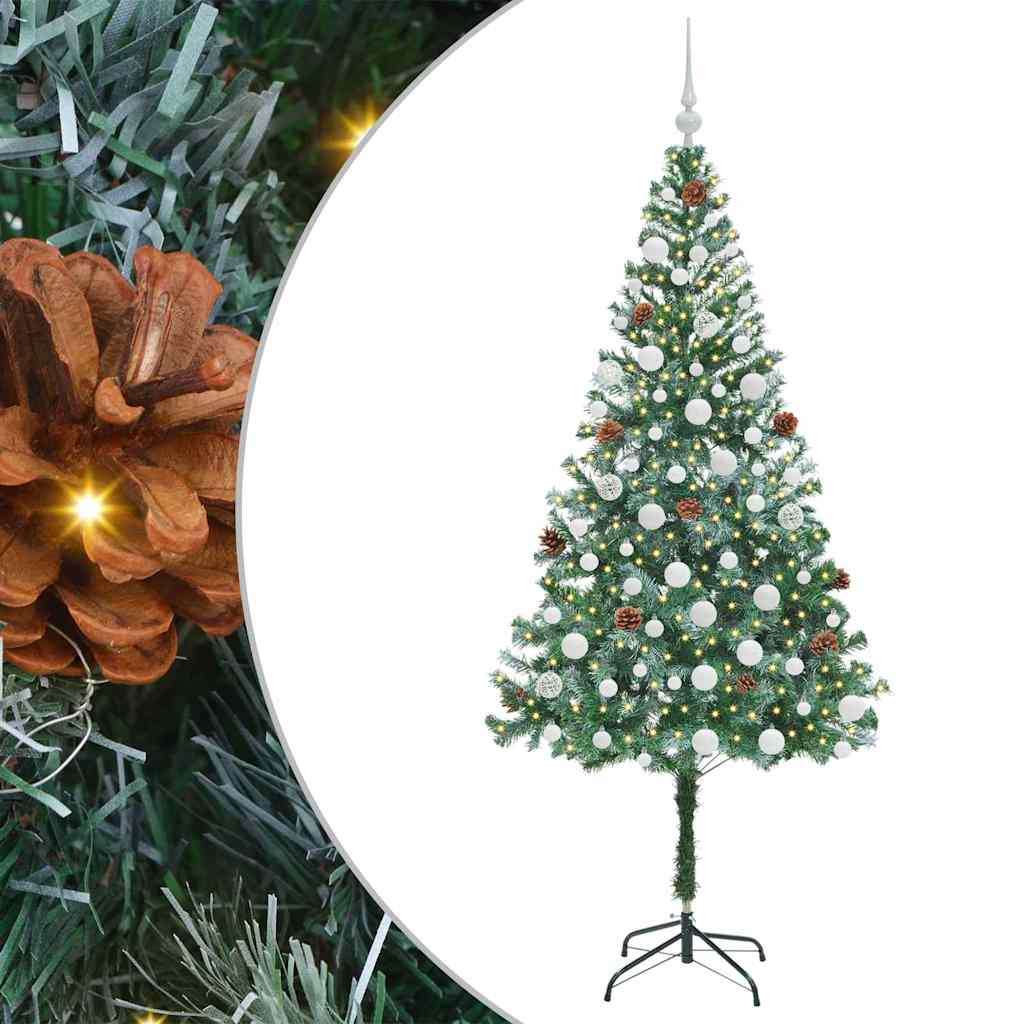 Kunstkerstboom met 300 LED Groen 180 cm PVC en Staal is nu te koop bij PeponiXL, paradijselijk wonen!