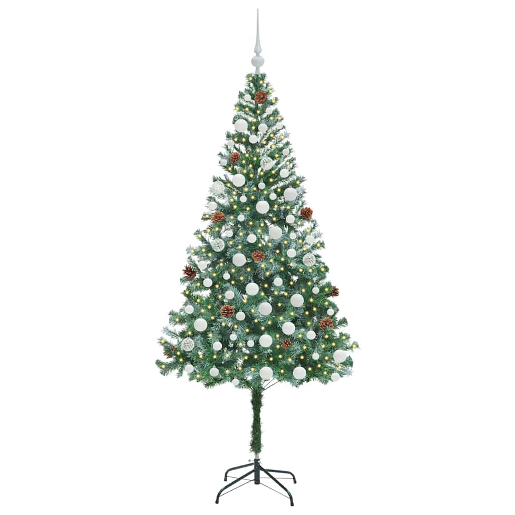 Kunstkerstboom met 300 LED Groen 180 cm PVC en Staal is nu te koop bij PeponiXL, paradijselijk wonen!