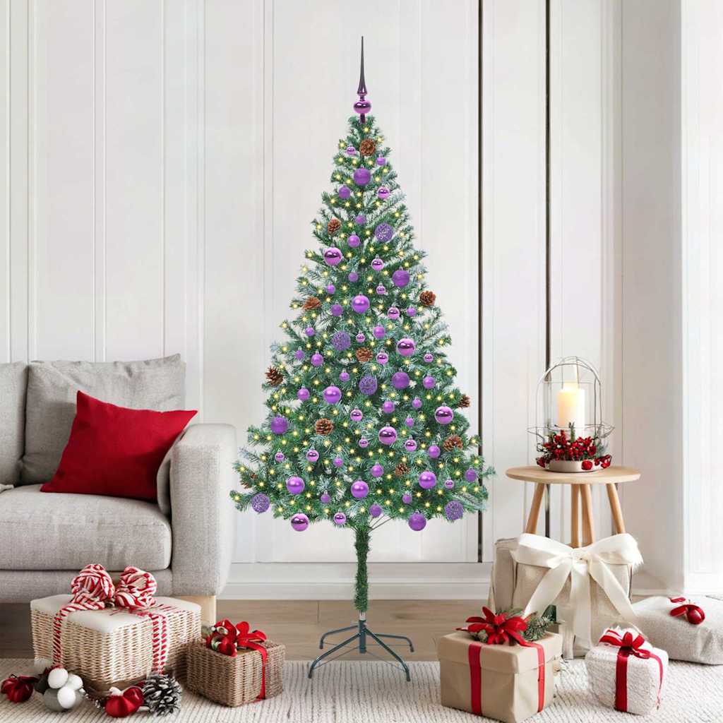 Kunstkerstboom met 300 LED Groen 180 cm PVC en Staal is nu te koop bij PeponiXL, paradijselijk wonen!