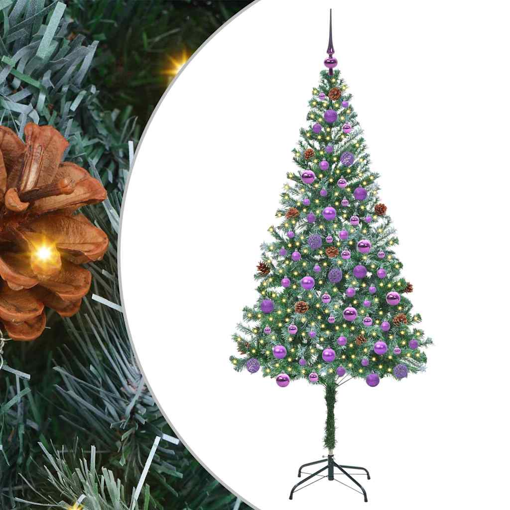 Kunstkerstboom met 300 LED Groen 180 cm PVC en Staal is nu te koop bij PeponiXL, paradijselijk wonen!