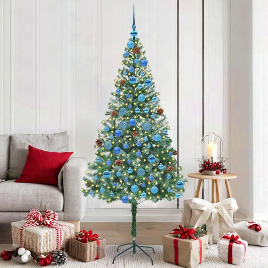 Kunstkerstboom met 300 LED Groen 180 cm PVC en Staal is nu te koop bij PeponiXL, paradijselijk wonen!