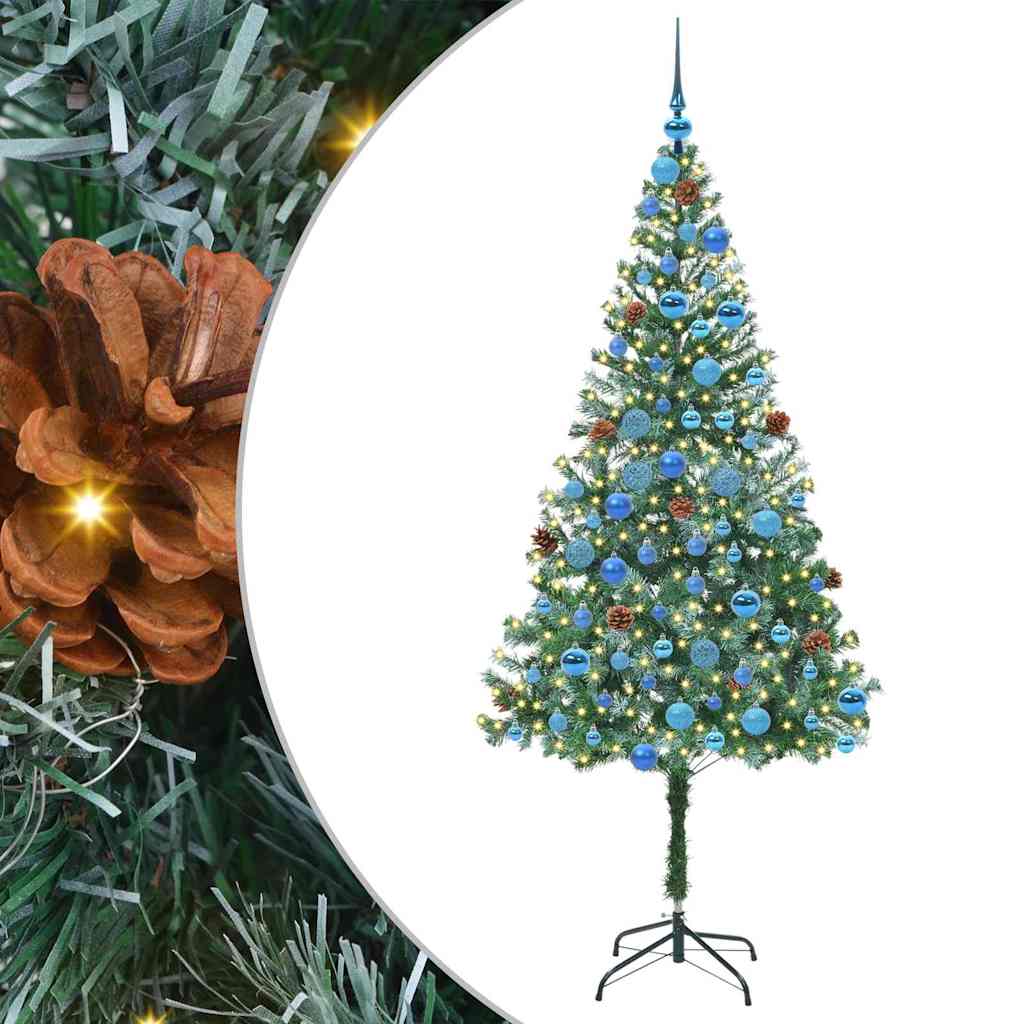 Kunstkerstboom met 300 LED Groen 180 cm PVC en Staal is nu te koop bij PeponiXL, paradijselijk wonen!
