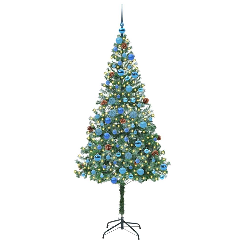 Kunstkerstboom met 300 LED Groen 180 cm PVC en Staal is nu te koop bij PeponiXL, paradijselijk wonen!