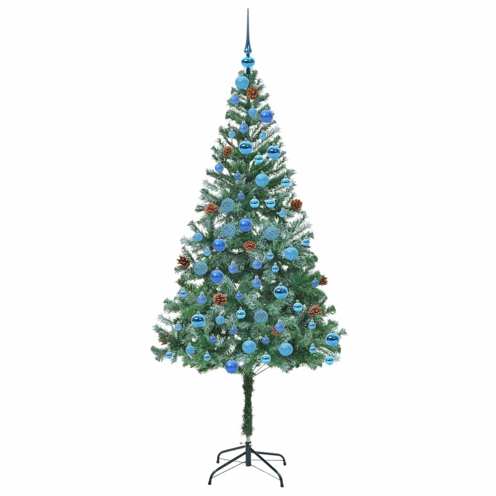Kunstkerstboom met 300 LED Groen 180 cm PVC en Staal is nu te koop bij PeponiXL, paradijselijk wonen!