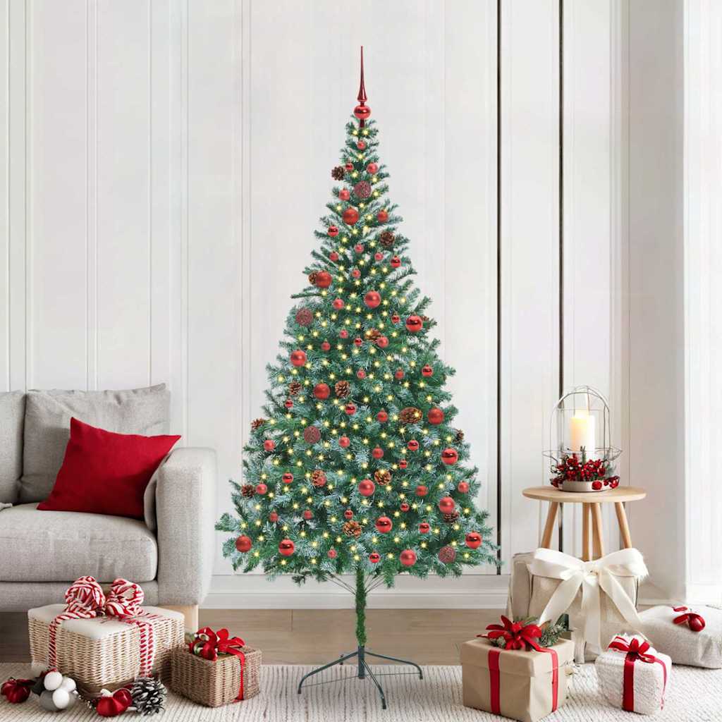 Kunstkerstboom met 300 LED Groen 210 cm PVC en Staal is nu te koop bij PeponiXL, paradijselijk wonen!