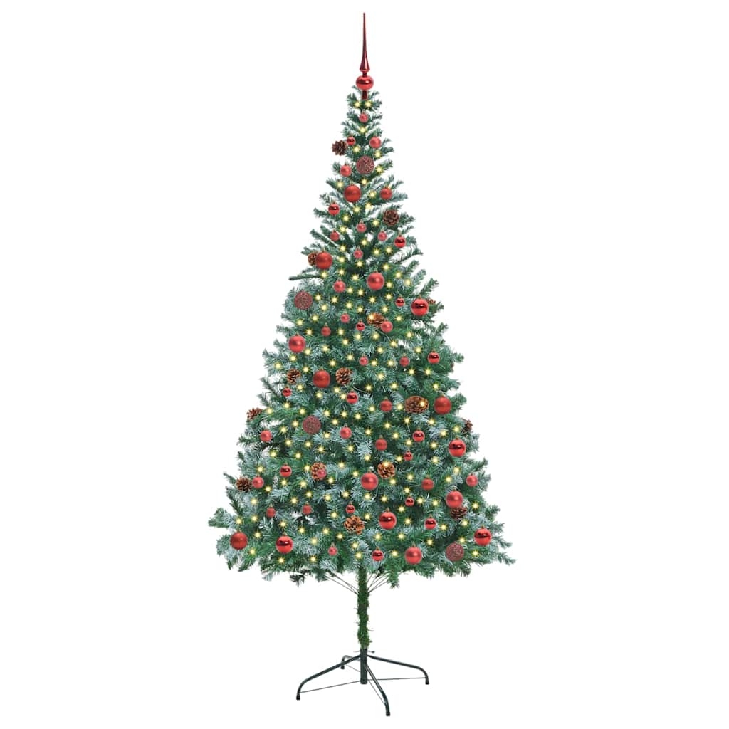 Kunstkerstboom met 300 LED Groen 210 cm PVC en Staal is nu te koop bij PeponiXL, paradijselijk wonen!