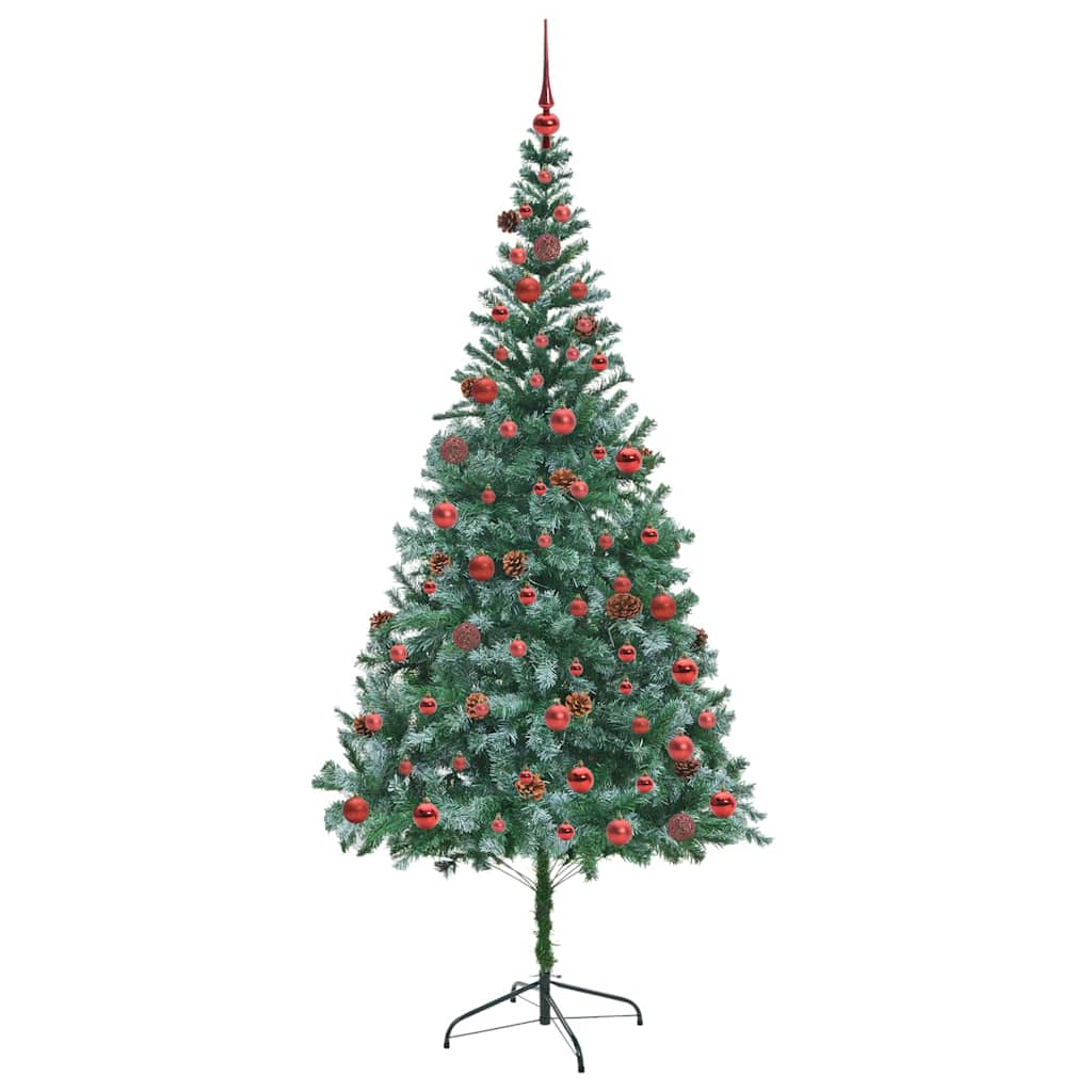 Kunstkerstboom met 300 LED Groen 210 cm PVC en Staal is nu te koop bij PeponiXL, paradijselijk wonen!