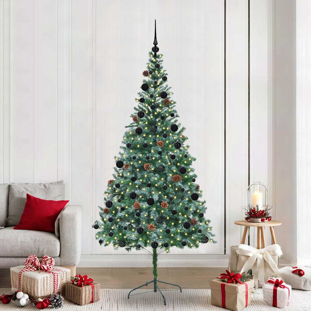 Kunstkerstboom met 300 LED Groen 210 cm PVC en Staal is nu te koop bij PeponiXL, paradijselijk wonen!
