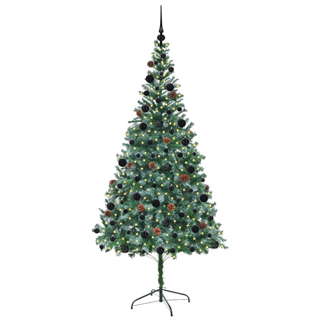 Kunstkerstboom met 300 LED Groen 210 cm PVC en Staal is nu te koop bij PeponiXL, paradijselijk wonen!